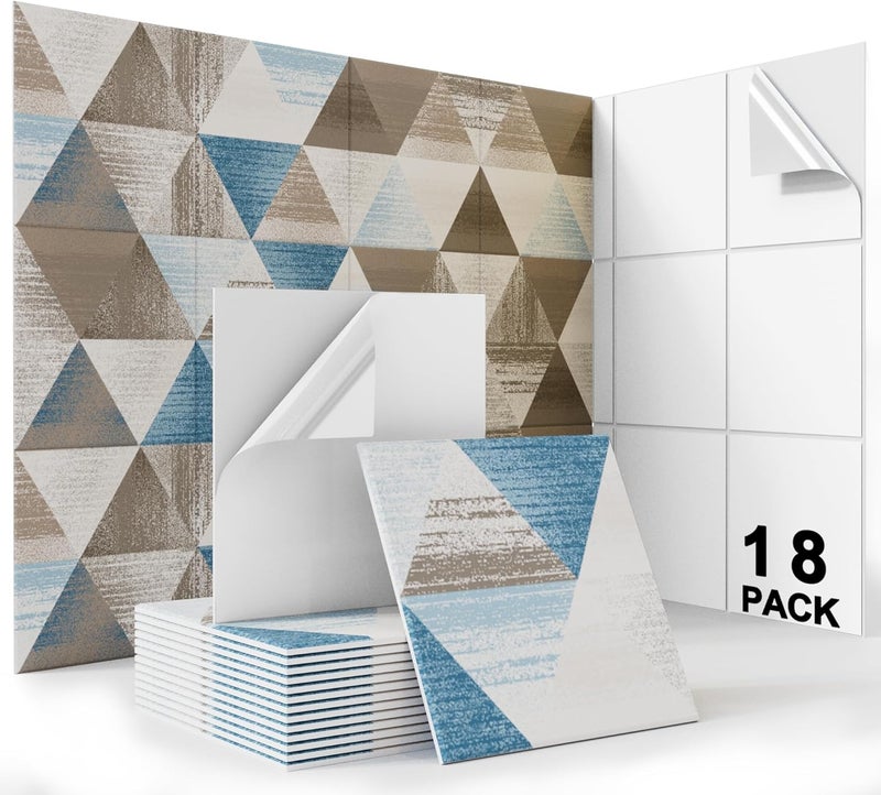 B Bubos 18 Pack Art Acoustic Panels Soundproof Wall Panel,11.8X11.8 Inches Sound Absorbing Panel,Self-Adhesive Decorative Acoustical Wall Panels, Acoustic Treatment for Home Office（Infinite Loop） - Image 1